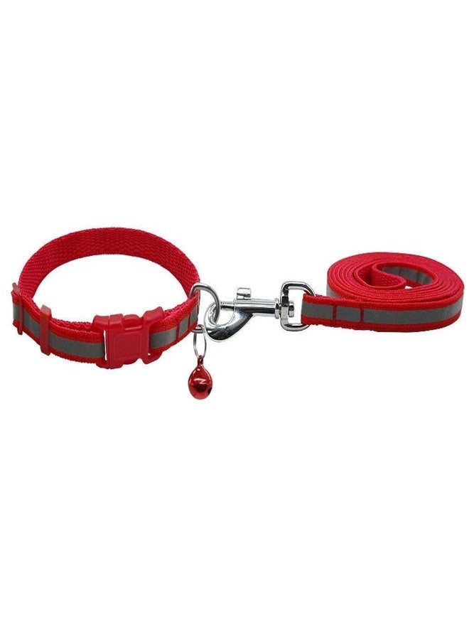 KittuPet Reflective Leash Collar for Puppy Set with Bell for Cats and Dogs 10mm, Colour May Vary - Image 2